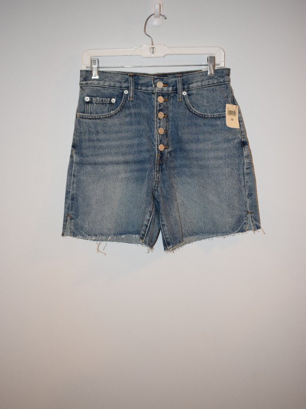 NWT Lucky Brand traveler raw hem button fly shorts size 6